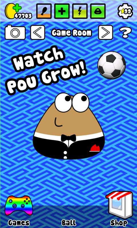 GAMEPLAY ANDROID - POU O SEU BICHINHO VIRTUAL - SAMSUNG GALAXY TAB