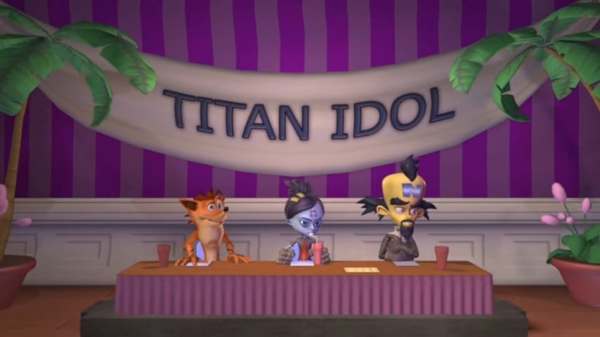 crash of the titans titan idol