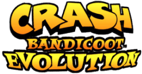 crash bandicoot evolution logo