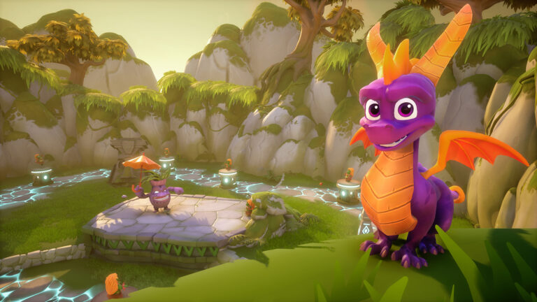 Spyro on ledge idol springs 04